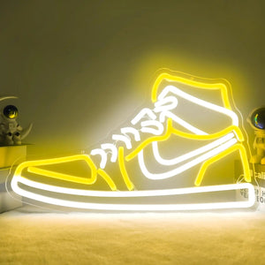 Sneaker Neon Sign Sports Shoe Neon Signs for Wall LED Boys Neon Lights for Bedroom Man Cave Home Party Pub Neon Bar Sign