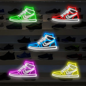 Sneaker Neon Sign Sports Shoe Neon Signs for Wall LED Boys Neon Lights for Bedroom Man Cave Home Party Pub Neon Bar Sign