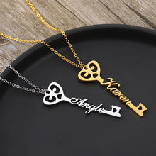 Load image into Gallery viewer, Customize This  Key Nameplate Choker Necklace