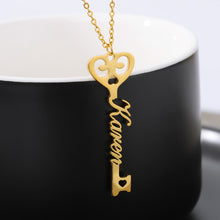 Load image into Gallery viewer, Customize This  Key Nameplate Choker Necklace