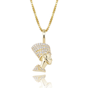 Customize This 925 Sterling Silver Egyptian Pharoah Iced Pendant