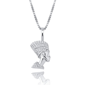 Customize This 925 Sterling Silver Egyptian Pharoah Iced Pendant