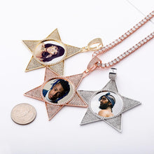 Load image into Gallery viewer, Customize This Photo Icy Pentagram Pendant Necklace