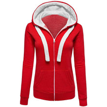 Load image into Gallery viewer, Women&#39;s Casual Hoodie Jacket - Solid Colored Black S