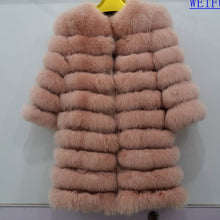 Load image into Gallery viewer, Natural Real Fox  Fur Outerwear Women