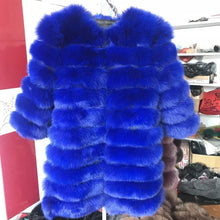 Load image into Gallery viewer, Natural Real Fox  Fur Outerwear Women
