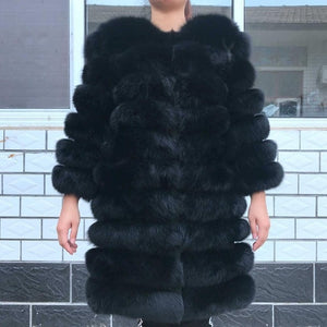 Natural Real Fox  Fur Outerwear Women