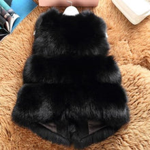 Load image into Gallery viewer, Thick Warm Fox Fur High Quality Fashion V-Neck Short Faux Fur Vest Waistcoat