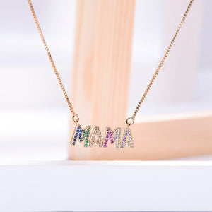 Customize Elegant Mother's Day Gift MaMa Letter Name Pendant Necklaces