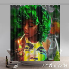 Load image into Gallery viewer, Unique Personalized Afrocentric Waterproof Bath Shower Curtain Set