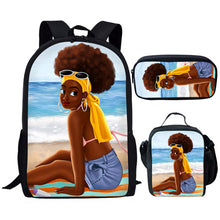 Load image into Gallery viewer, Unique Afro Magic  Bags Sets Bookbags