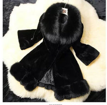 Load image into Gallery viewer, Fox Fur Rex Rabbit Fur Coat Medium Length Women&#39;s
