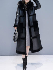Cotton Candy Soft Parka Double-Faced Lamb Fur Coat Maxi Long Thick Winter Warm