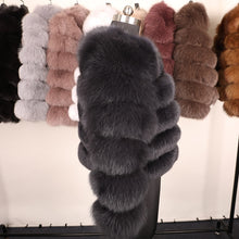 Load image into Gallery viewer, Real fox fur Natural Fur Vest Short Luxury coat