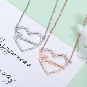 Customize This Personalized Heart Name Necklace