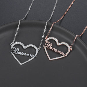 Customize This Personalized Heart Name Necklace