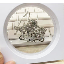 Load image into Gallery viewer, Customize This Heart W/ Name Bling Necklace