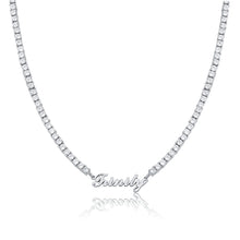 Load image into Gallery viewer, Customize This Name Necklace Stainlesss Steel Tennis Chain