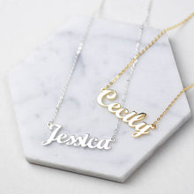 Load image into Gallery viewer, Personalized Name Pendant Stainless Steel Necklace