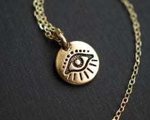 Load image into Gallery viewer, Tiny Evil Eye Necklace